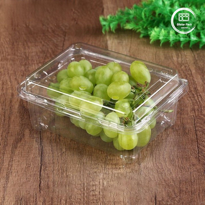 OEM/ODM クラムシェル 果物・野菜の使い捨て用トレイ 透明なPETプラスチック 食品品種