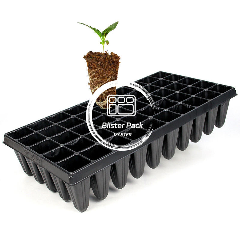 50 細胞 プラスチック 発芽 トレイ 耐久性 種子 スタート トレイ プラグ トレイ 効率的な 植物 成長