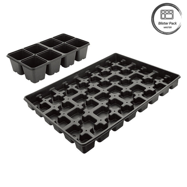 植物育苗所用 プラスチック種植用トレイ 0.8mm から 1.0mm 厚さの植物発芽トレイ