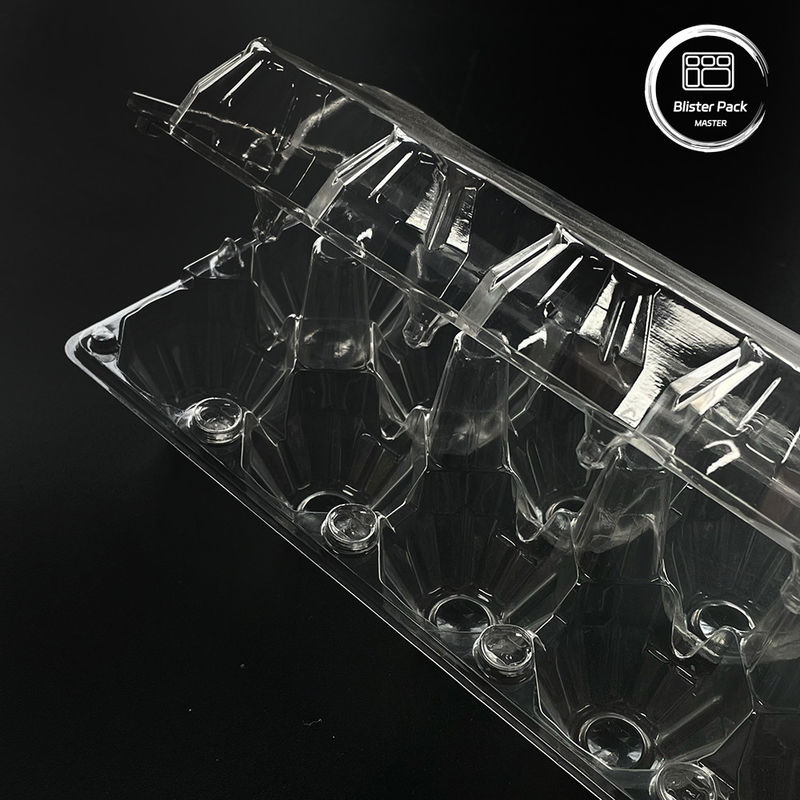 15 スロット クリア 使い捨て プラスチック製 卵泡 トレイ オーダーメイド 設計 0.25mm~1.0mm 厚さ