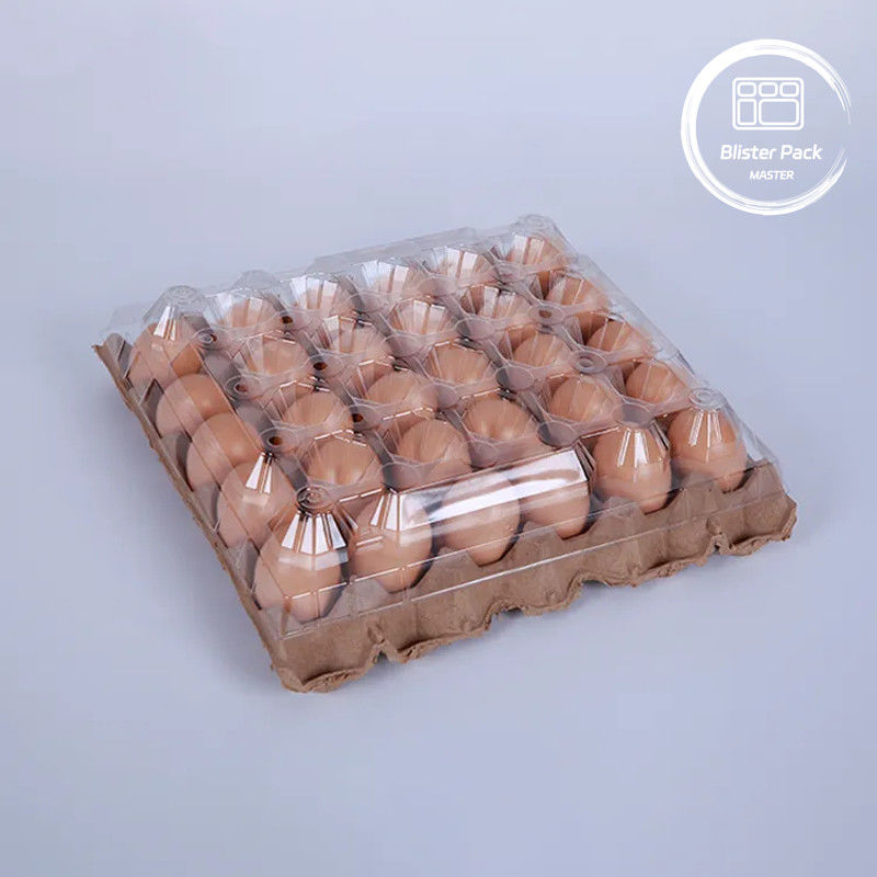 PET プラスチック 卵皿 紙底付き 30 穴 の 箱 S/M/L サイズ