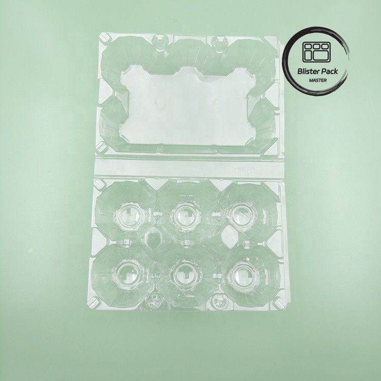 6 パック プラスチック製 の 卵 箱 耐久 卵 の 梱包 箱 安全な 保存 の ため