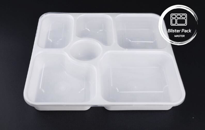2,3,4,6 部屋 の マイクロウェーブ 可用 プラスチック 持ち出し 箱 黒色 直角型 使い捨て 食事 容器