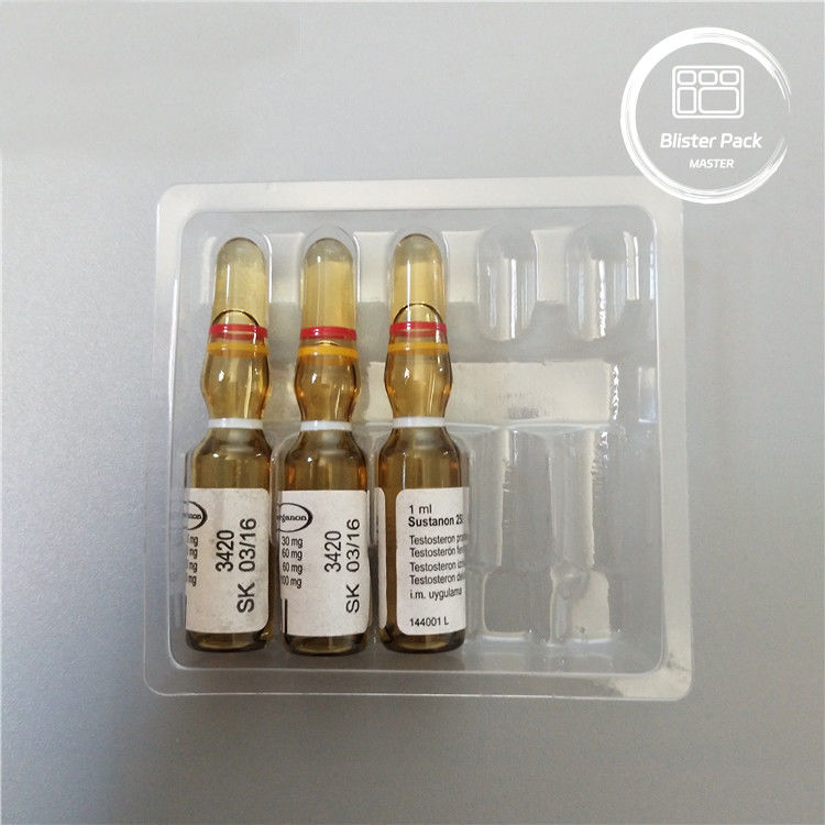 パーソナライズされた プラスチック製の薬剤 薬剤用バスケット 1ml 錠剤用 透明なPVC 片方用