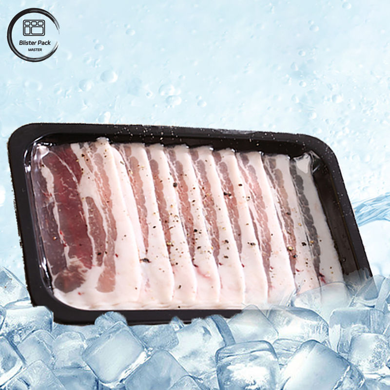 オーダーメイド リターット PP 肉皿 プラスチック オイスターと冷凍肉の包装 安全なシールと耐久性のあるデザイン