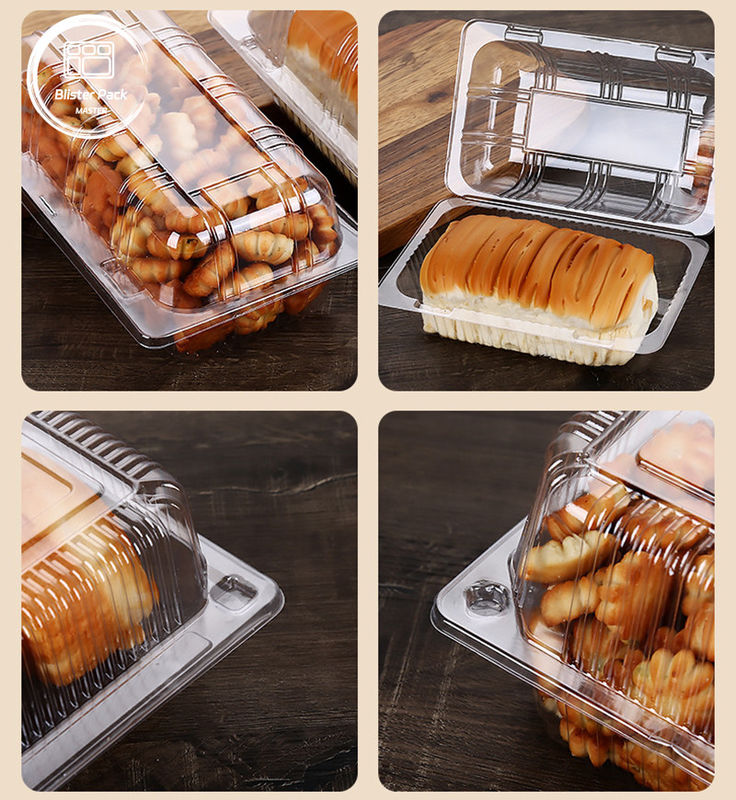一回用 透明なPETケーキ ブリスターパッケージ パンケーキ パン菓子やベーキング製品に適しています