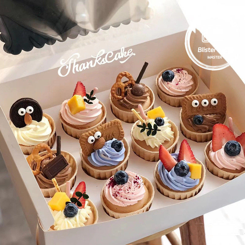 ブランドに合わせたプレミアムカスタマイズされたクッキーとドーナツケーキのバスターパッケージ