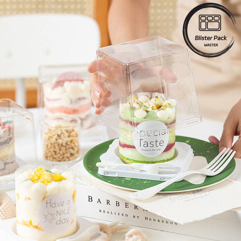 一回使用可能な熱形化食品ケーキ 泡付きパッケージ 便利で環境に優しい