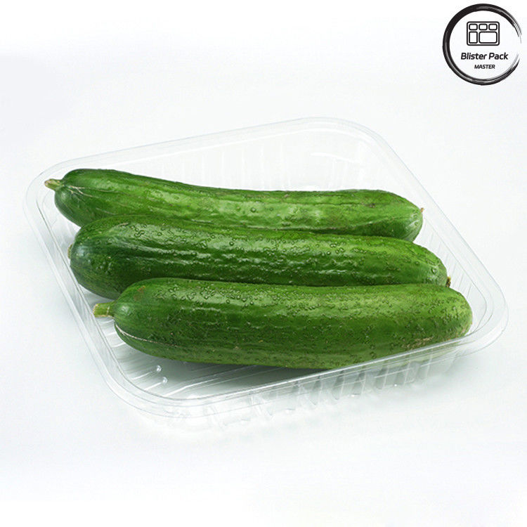 安全で新鮮な保管のために,食品グレードの果物と野菜の使い捨てPETトレイ