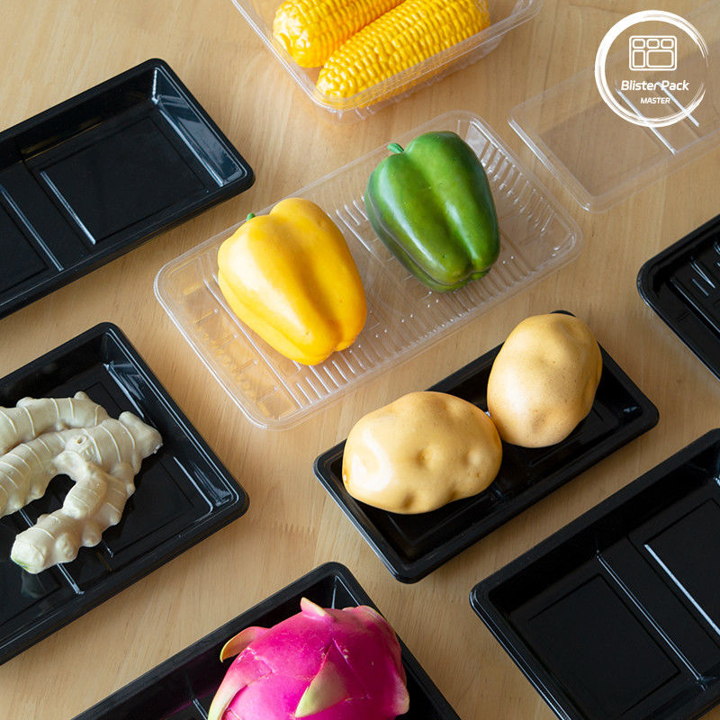 スーパーマーケット の 使い捨て プラスチック トレイ - 果物 や 野菜 の 持ち去り 可能な 持続 的 な 解決策