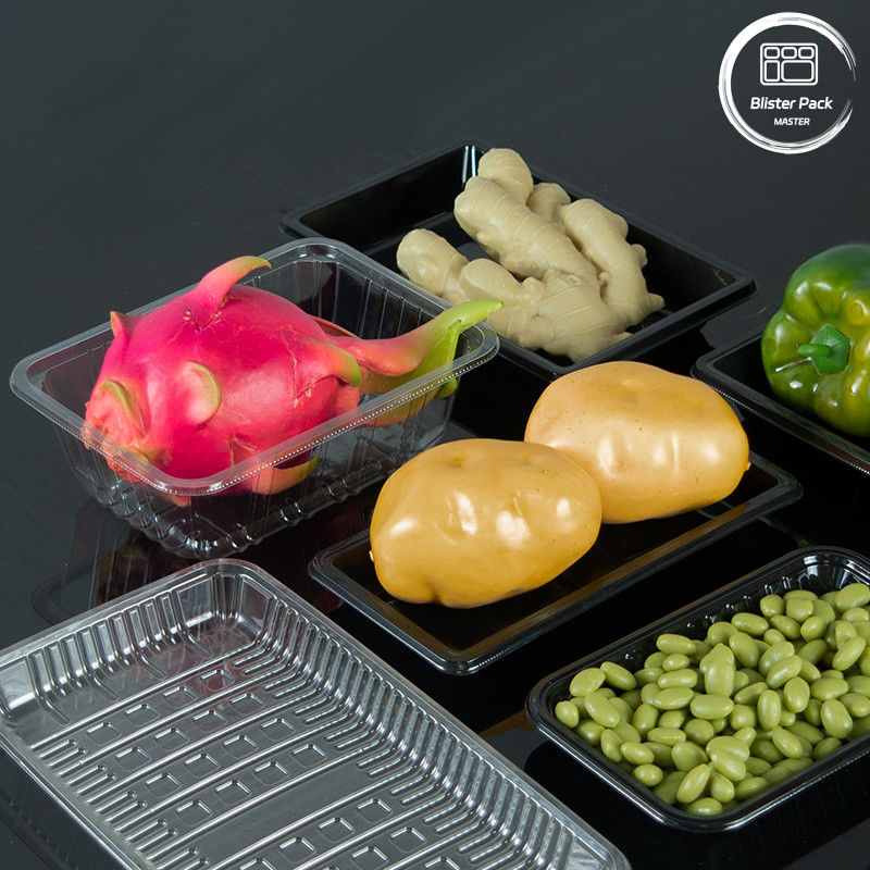 スーパーマーケット の 使い捨て プラスチック トレイ - 果物 や 野菜 の 持ち去り 可能な 持続 的 な 解決策