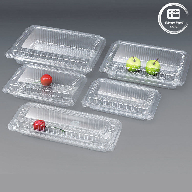 オーダーメイド 透明性のある使い捨て果物容器 - 新鮮食品の保管のためのプラスチックPETトレイ