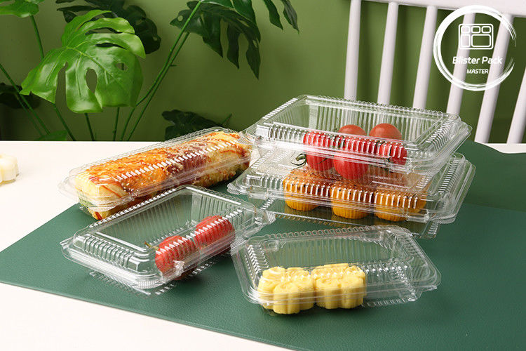 オーダーメイド 透明性のある使い捨て果物容器 - 新鮮食品の保管のためのプラスチックPETトレイ