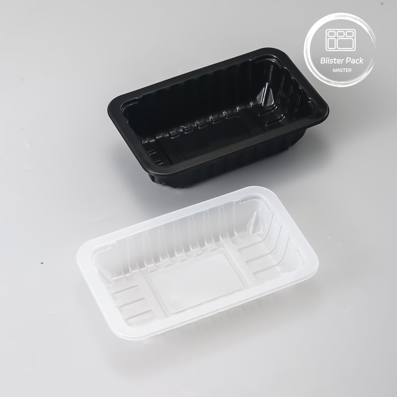 パーソナライズされたPP食品真空型包装トレイ ロゴ付き使い捨てプラスチック出皿