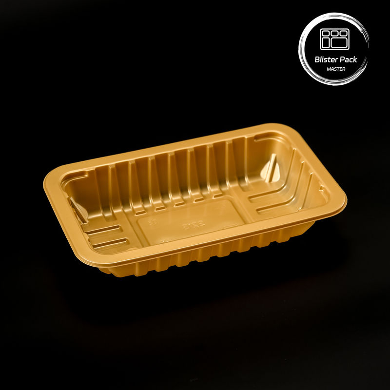パーソナライズされたPP食品真空型包装トレイ ロゴ付き使い捨てプラスチック出皿