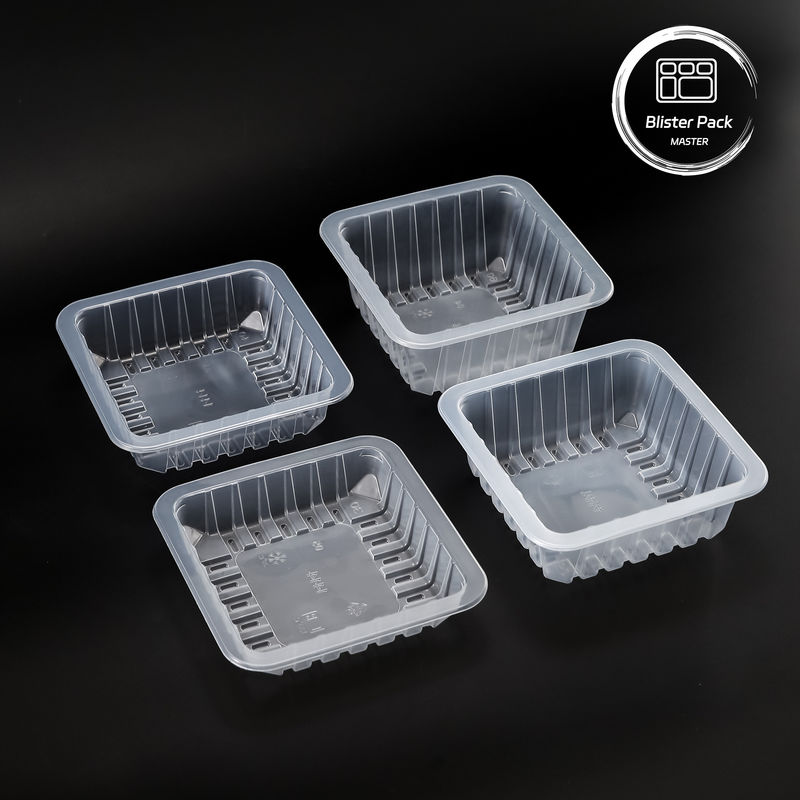 パーソナライズされたPP食品真空型包装トレイ ロゴ付き使い捨てプラスチック出皿