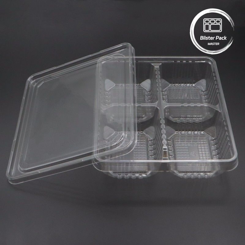 パン屋 ブリスターパッケージ デザート用の蓋付きの使い捨て食品容器 パン屋