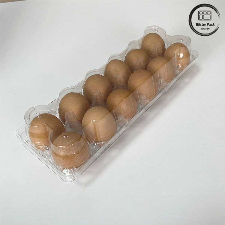 12 数える 再利用可能 鶏卵 プラスチック ブリスター トレイ 貯蔵と輸送のための熱形容 トレイ