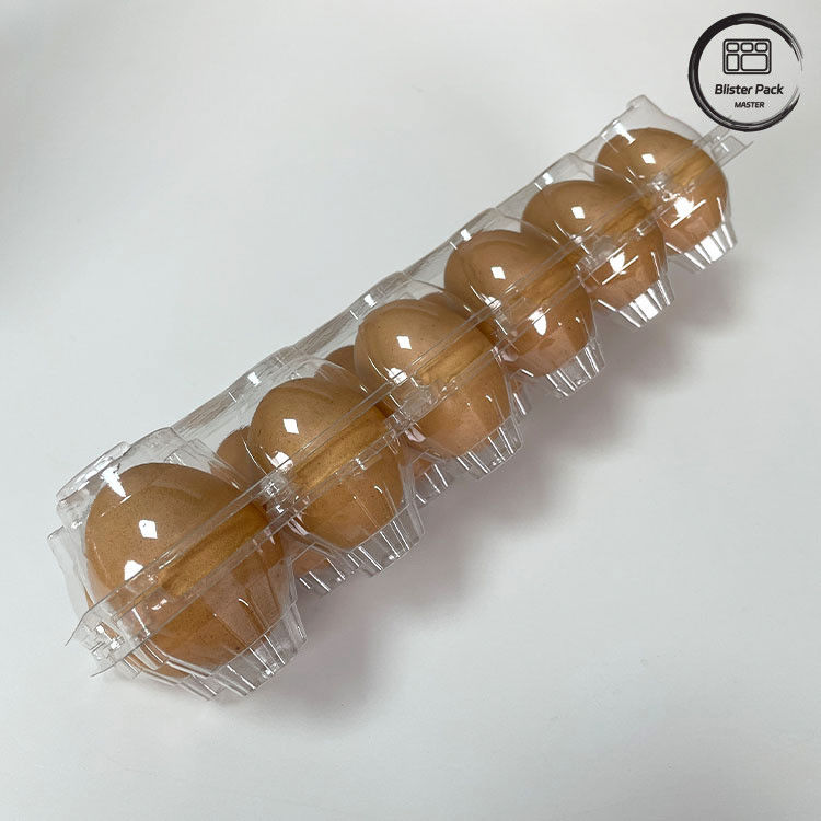 12 数える 再利用可能 鶏卵 プラスチック ブリスター トレイ 貯蔵と輸送のための熱形容 トレイ