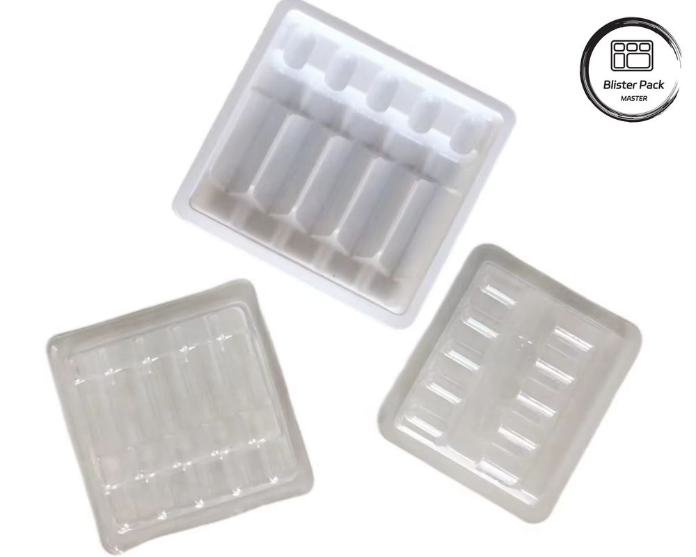 OEM&ODM PET真空形成ブリスタープラスチックトレイ,アンプとボトルのためのカスタム内包装
