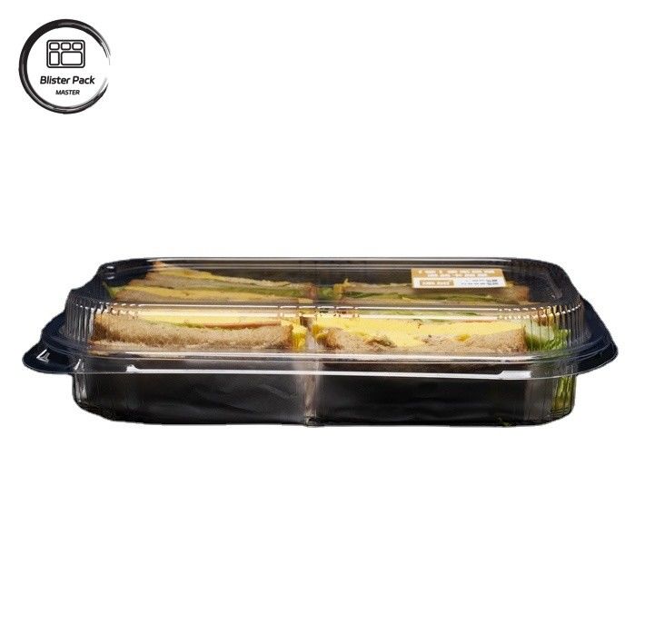 食品グレードのデザートとギフトパッケージングのためのカスタマイズされた透明なPETスイスロールケーキボックス