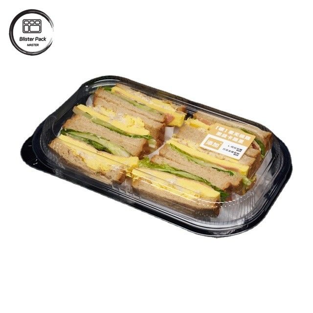 食品グレードのデザートとギフトパッケージングのためのカスタマイズされた透明なPETスイスロールケーキボックス